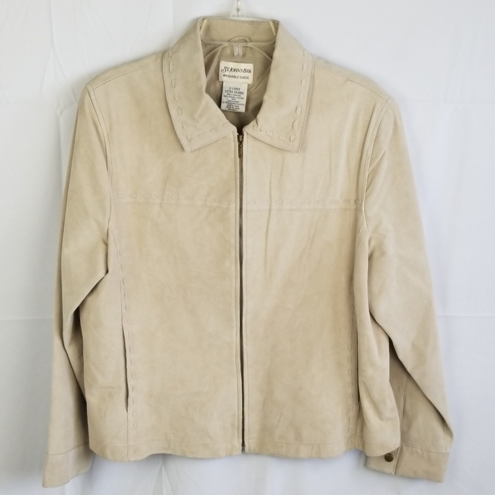 Vintage 100% Leather St. Johns Suede Jacket